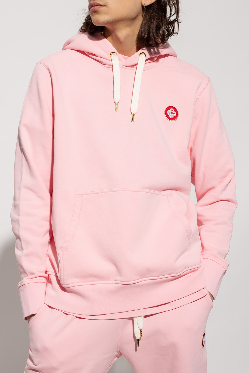 Hoodie with logo patch Casablanca - SchaferandweinerShops